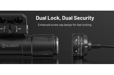 Image of Olight Odin S 1500 Lumen LED PIcatinny Mount Weapon Light, Lithium Ion, Black, 6975498004561