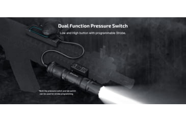 Image of Olight Odin S 1500 Lumen LED PIcatinny Mount Weapon Light, Lithium Ion, Black, 6975498004561