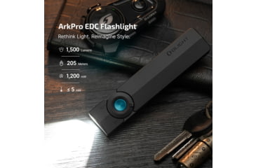 Image of Olight ArkPro Class R3 USB-C/MCC Rechargeable Battery 1500 Lumens LED EDC Flashlight