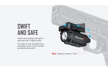 Image of Olight Baldr Mini 600 Lumens LED Flashlight with Green Laser Sight