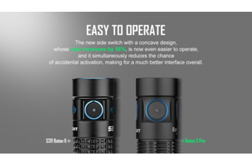 Image of Olight Olight Baton 3 Pro 1500 Lumen Neutral White Rechargeable EDC Flashlight, Black, FL-OL-BATON3PRO-NWBK
