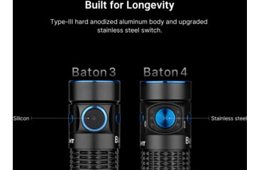 Image of Olight Baton 4 1300 Lumens LED Rechargeable EDC Flashlight