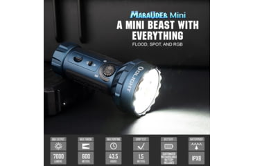 Image of Olight Marauder Mini 7000 Lumen Flashlight Midnight Blue
