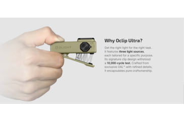 Image of Olight Oclip Ultra USB-C Rechargeable 530 Lumen Clip-On LED Flashlight