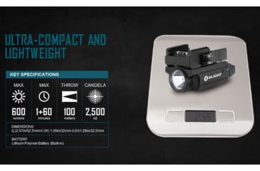 Image of Olight PL-MINI 2 Valkyrie 600 Lumens LED Rechargeable Flashlight