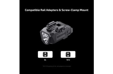 Image of Olight Pl X Dual Beam Compact Rail Light Black