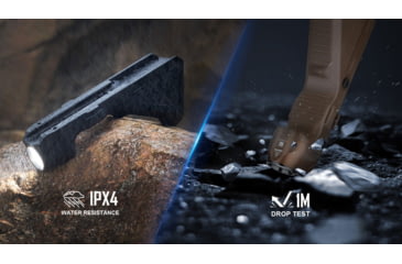 Image of Olight Olight Sigurd Black Angled Foregrip with Built-in 1450 Lumen Rechargeable Tactical Flashlight, Black, FL-OL-SIGURD-BK