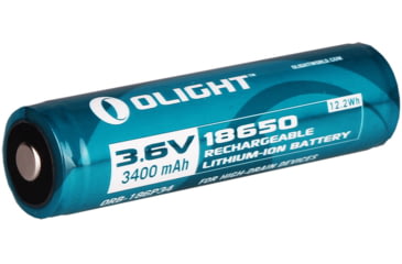 Image of Olight ORB-186P34 Protected 18650 For M22, M20S, M18, M20X - 3400mAh Rechargeable Battery, Teal, BAT-18650-3400-OL