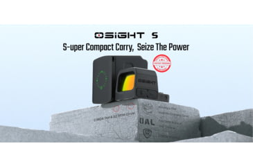 Image of Olight Osight S 1x17-21mm Reflex Red Dot Sight, 2 MOA Dot, Black, Osight S