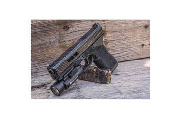 Image of Olight PL-2 Valkyrie Rail Mounted LED Pistol Light, Picatinny and Glock Rails, CREE XHP35 HI CW LED, 1200 Lumens, Includes 2 x CR123As, Black, PL-2-VALKYRIE