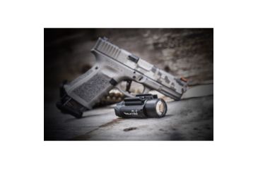 Image of Olight PL-2 Valkyrie Rail Mounted LED Pistol Light, Picatinny and Glock Rails, CREE XHP35 HI CW LED, 1200 Lumens, Includes 2 x CR123As, Black, PL-2-VALKYRIE