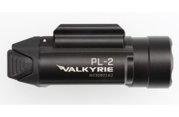 Image of Olight PL-2 Valkyrie Rail Mounted LED Pistol Light, Picatinny and Glock Rails, CREE XHP35 HI CW LED, 1200 Lumens, Includes 2 x CR123As, Black, PL-2-VALKYRIE