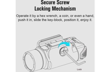 Image of Olight PL-3S Valkyrie, 200/450/1,000 Lumens LED, Weapon Light, Black Anodized, PL3SBK