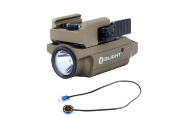 Image of Olight PL-MINI 2 Valkyrie Rechargeable LED Flashlight, Cool White, 600 Lumens, Tan, FL-OL-PL-MINI2-TN