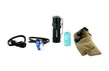 Image of Olight S1R Turbo Baton Rechargeable LED Flashlight w/16340 Battery, 900 Lumens, Black OLIGHT-S1R-TURBO