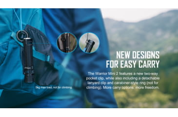 Image of Olight Warrior Mini 2 Rechargeable EDC LED Flashlight, 1750 Lumens, Tan, FL-OL-WARMINI2-TN