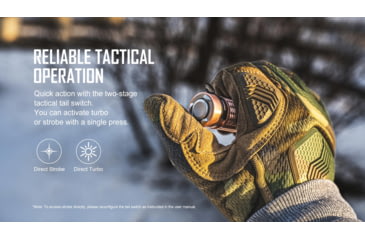 Image of Olight Warrior Mini 2 Rechargeable EDC LED Flashlight, 1750 Lumens, Copper, FL-OL-WARMINI2-CU