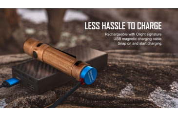 Image of Olight Warrior Mini 2 Rechargeable EDC LED Flashlight, 1750 Lumens, Copper, FL-OL-WARMINI2-CU