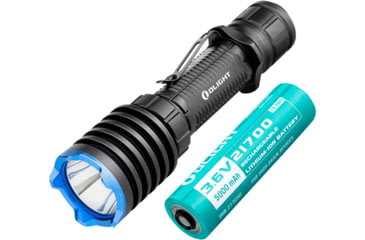 Image of Olight Warrior X Pro Rechargeable Tactical 546 Yard Long Throw w/ 5000mAh Rechargeable Battery LED Flashlight, Neutral White, 2100 Lumens, Black, FL-OL-WARXPRO