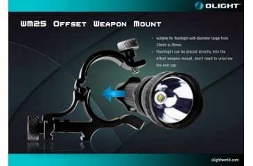 Image of Olight WM25 Weapon Mount for M22/M3X/M21X/M20SX Flashlights OLIGHT-WM25