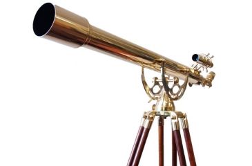 Image of Olivon Brass 80mm Objective Lens Diameter 900mm Focal Length Telescope, Brass, Large OLBR80900-US