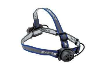 Image of Olympia Cree XP-C LED Headlamp, Gray with Blue Stripe EX080
