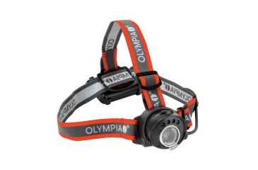 Image of Olympia Cree XP-C LED Headlamp, Gray with Red Stripe EX100