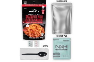 Image of OMEALS Spaghetti w/Meat Sauce, 7.5 inches x 1 inch x 11.25 inches, OMEM6