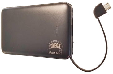 Image of OMEGA 5000 maH Rechargeable Lithium-Ion Power Bank, 12 hrs, Black, 35371