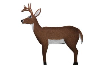 Image of Oncore Targets Standing Deer w/ Antlers Archery Target, Brown/White, Large, D5-ANT