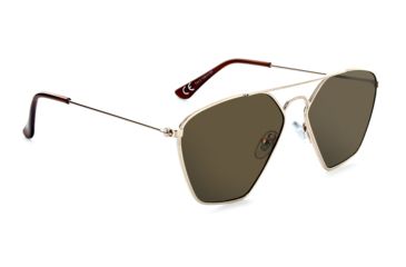 Image of One Geo Sunglasses, Shiny Gold, 22058