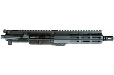 Image of One Horse AR-15 5.56x45mm NATO 7.5in Upper Receiver, Medium, Pistol Length, 1-7 Twist, 5/8x24, Flash Hider, Matte, Black, OH-CU03
