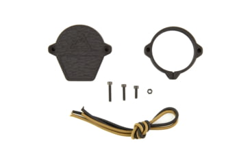 Image of One Hundred Concepts Ruggedized Rear ScopeCap, Lens Cover, Fits 40.2mm Rear Optics, Matte Finish, Black, Includes ShockCollar OHC-RSC-1