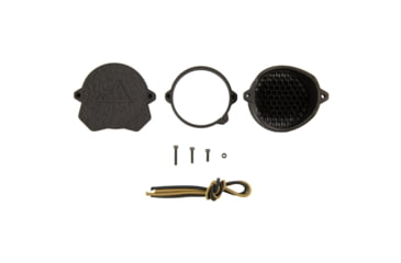 Image of One Hundred Concepts ScopeCap Pro, Lens Cover, Fits 53MM Scope Lenses, Matte Finish, Black, Flip-up Cover, Includes Kill Flash and ShockCollar OHC-SCP-53