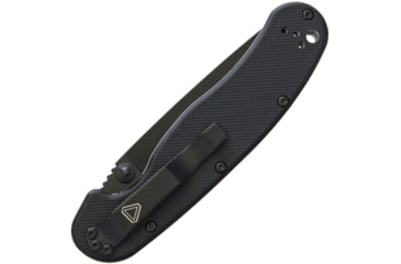 Image of Ontario Knife 8830 RAT II Linerlock D2 Folding Knife, 3in Black D2 Tool Steel Drop Point, Black G10 Handle, Black, 8830 BLACK