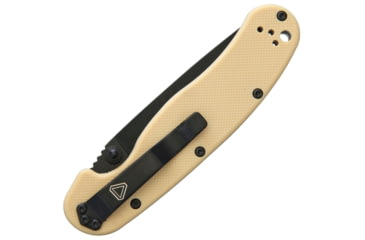 Image of Ontario Knife 8830DT RAT II Linerlock D2 Folding Knife, 3in Black D2 Tool Steel Drop Point, Desert Tan G10 Handle, ON8830DT