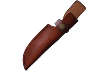 Image of Ontario Knife ADK High Peaks Knife, 9.5in Overall, 3.63in Satin Finish 420 Stainless Blade, Multi Micarta Handle, Leather Sheath, 8178