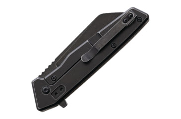 Image of Ontario Knife Besra Folding Knife, 4.25in Closed, 3.25in Black Stonewash AUS-8 Stainless Blade, Brown Linen Micarta Handle, 9000