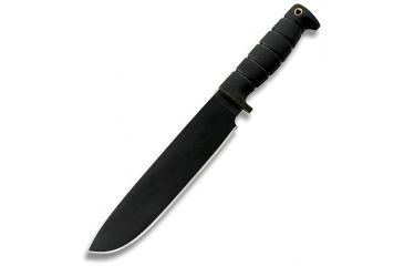 Image of Ontario Knife Gen II SP50 Fixed Blade Knife, Black Kraton Handle, Black Blade, Plain OK8550
