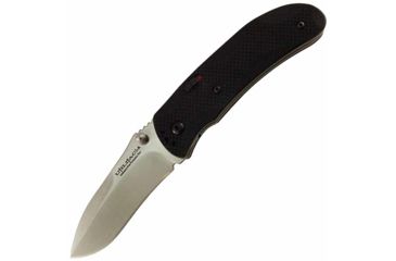 Image of Ontario Knife Joe Pardue Assisted Opener Folding Knife,3in,Black G10 Handle,Plain OK8872