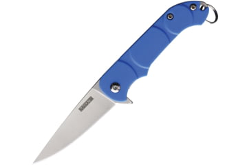 Image of Ontario Knife OKC Navigator Folding Knife, 3in Closed, 2.13in Satin Stainless Blade, Blue Synthetic Handle, 8900BLUE