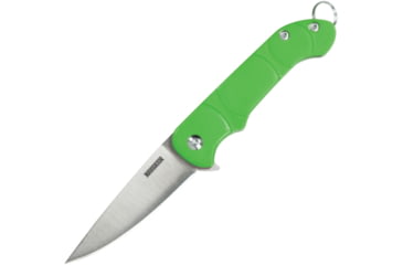 Image of Ontario Knife OKC Navigator Folding Knife, 3in Closed, 2.13in Satin Stainless Blade, Green Synthetic Handle, 8900GREEN