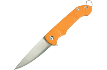 Image of Ontario Knife OKC Navigator Folding Knife, 3in Closed, 2.13in Satin Stainless Blade, Orange Synthetic Handle, 8900