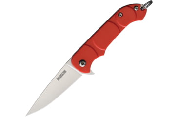 Image of Ontario Knife OKC Navigator Folding Knife, 3in Closed, 2.13in Satin Stainless Blade, Red Synthetic Handle, 8900RED