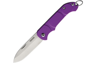 Image of Ontario Knife OKC Traveler Folding Knife, 3in Closed, 2.25in Satin Stainless Blade, Purple Plastic Handle, 8901PUR