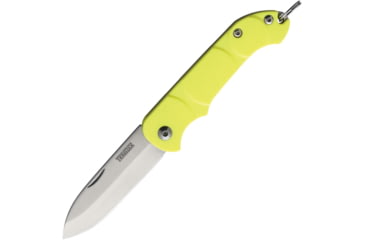 Image of Ontario Knife OKC Traveler Folding Knife, 3in Closed, 2.25in Satin Stainless Blade, Yellow Plastic Handle, 8901YLW
