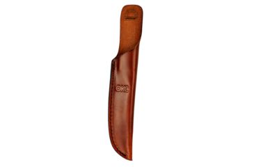 Image of Ontario Knife Old Hickory Hunting Knife, 5.5in Blade, Hardwood Handle, Leather Sheath, Small, 7026