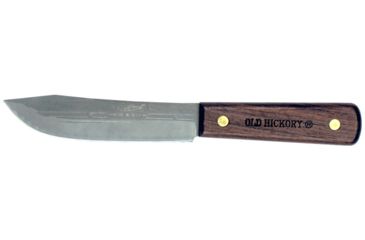 Image of Ontario Knife Old Hickory Hunting Knife, 5.5in Blade, Hardwood Handle, Leather Sheath, Small, 7026