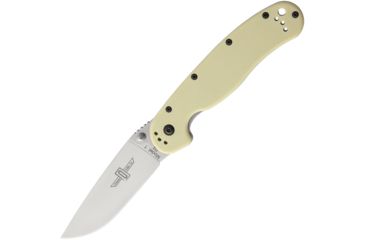 Image of Ontario Knife Rat 1 Linerlock Tan Folding Knife,3.5in,D2 Tool Steel,Standard Edge,Satin,Tan,Nylon Handle ON8867TN