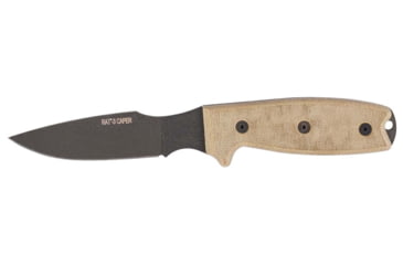 Image of Ontario Knife Rat 3 Caper Fixed Blade Knive, 3in, High Carbon Steel, Micarta, 8663
